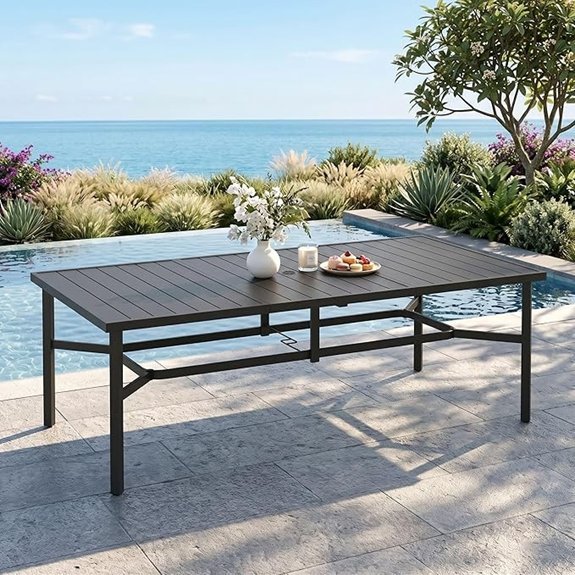 mixpatio 83 rectangular table