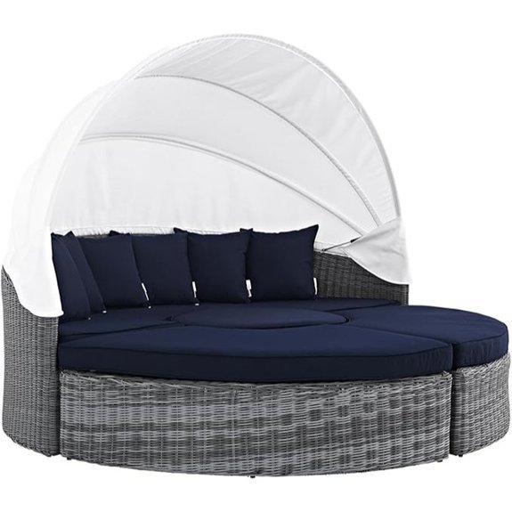 modway summon outdoor daybed