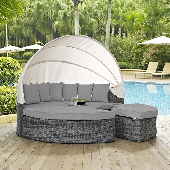 modway summon outdoor daybed