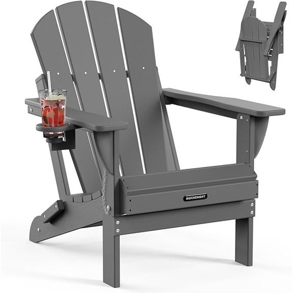 muchenghy gray folding chair