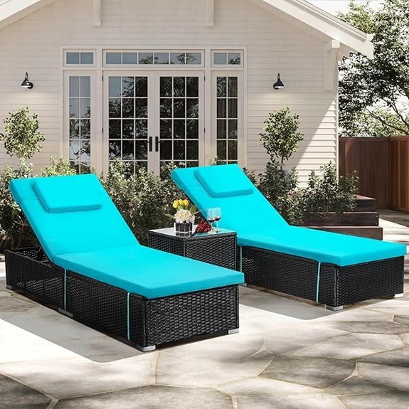 murago outdoor chaise lounge chairs