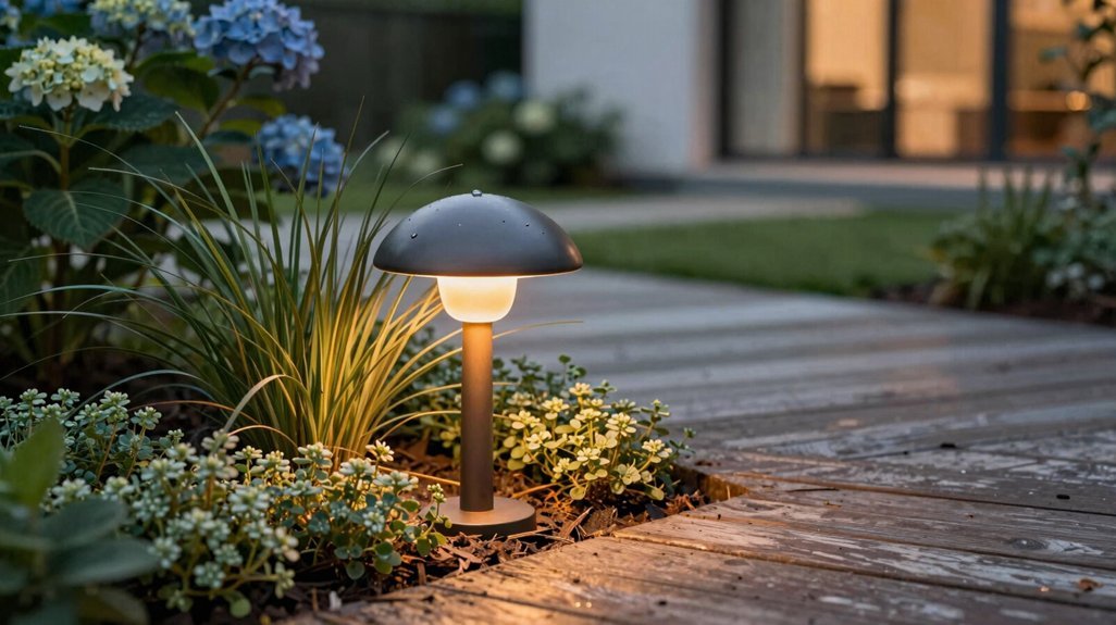mushroom landscape low voltage lighting