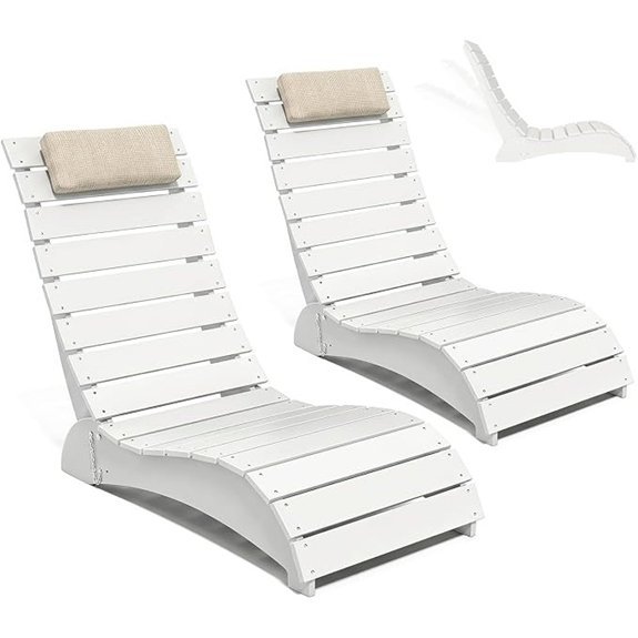 navine adjustable pool lounge chairs