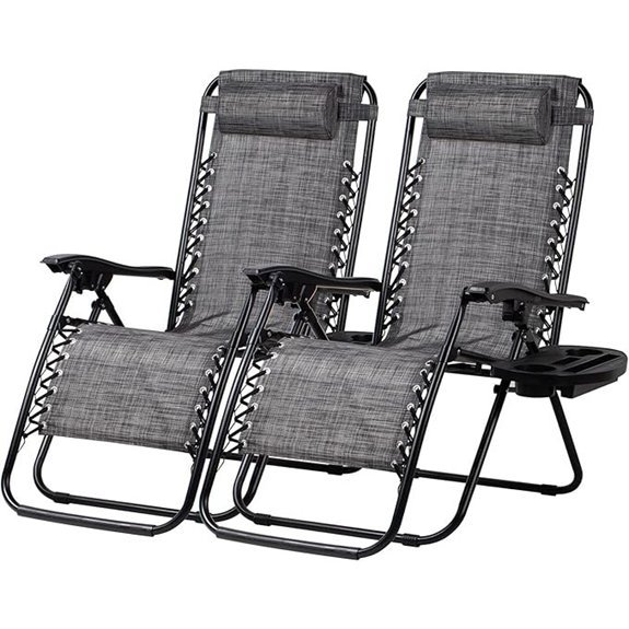 nazhura grey lounge chair set