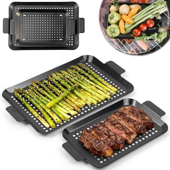 non stick enamel grill topper