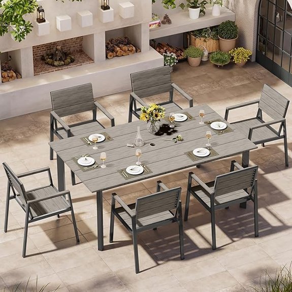 oasbira 7 piece aluminum set