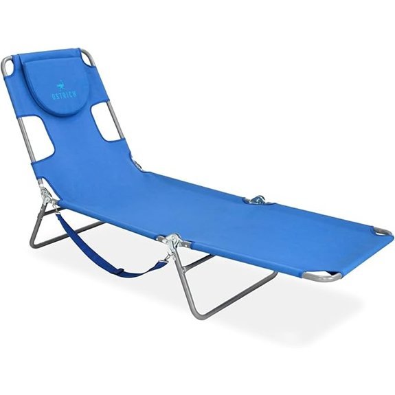 ostrich ocean blue lounge chair
