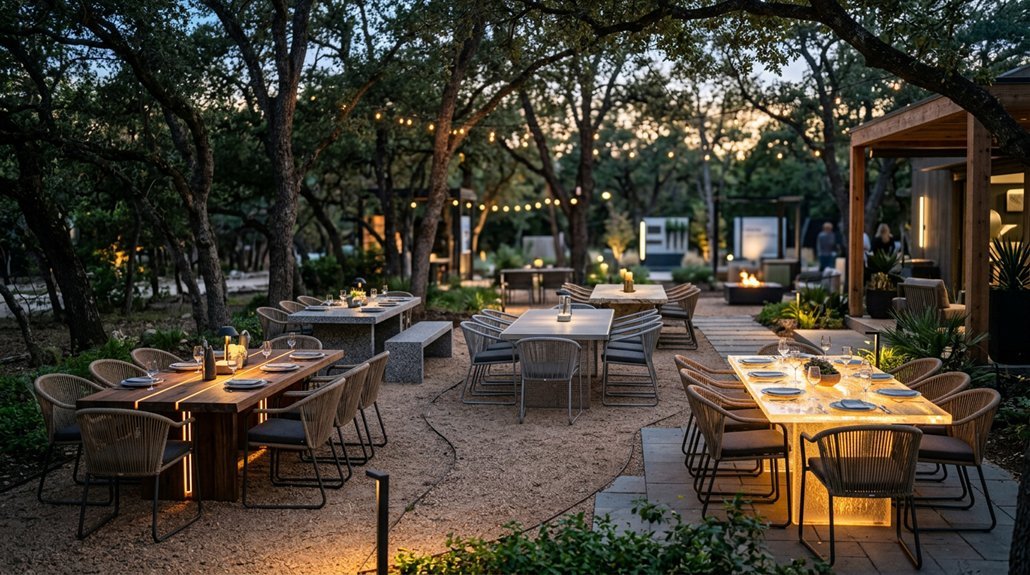 outdoor dining tables for eight 8