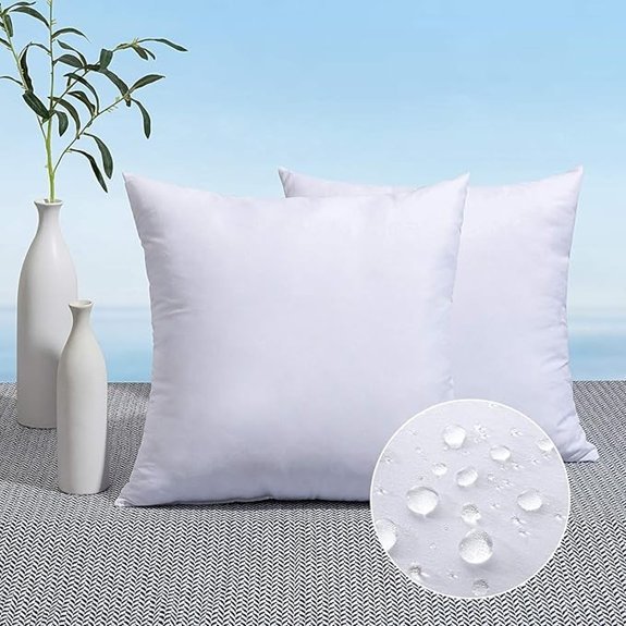 outdoor pillow inserts 18x18 miulee