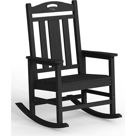outdoor rocking chair 380lbs capacity
