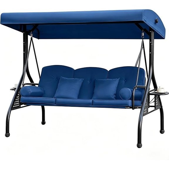 outdoor swing with canopy