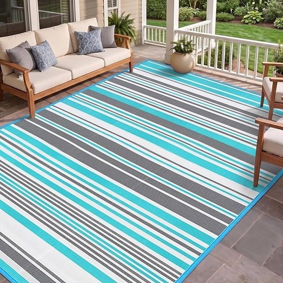 outdoor waterproof plastic straw rug