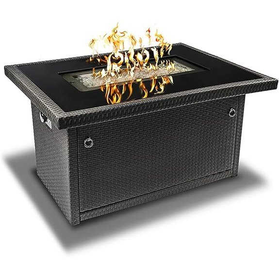 outland living fire pit table