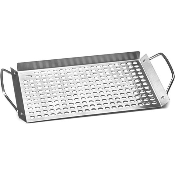 outset stainless steel grill topper