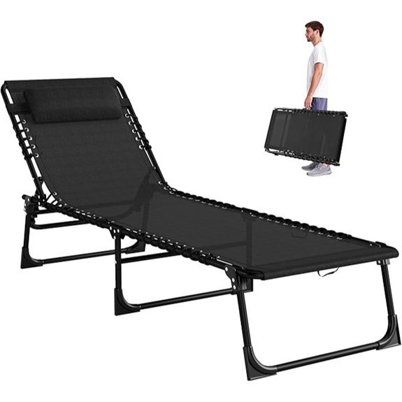 outsunny folding chaise lounge