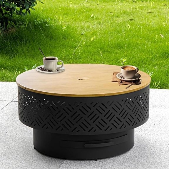 outvue 26 wood fire pit