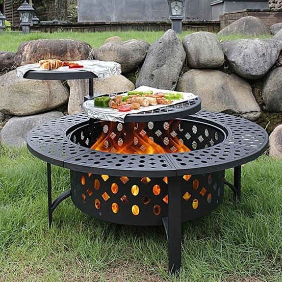 outvue 36 inch wood burning fire pit