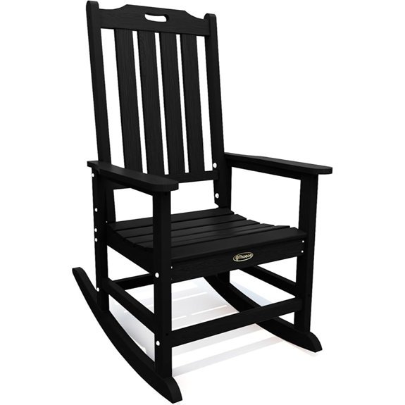 oversized hdpe outdoor rocking chair