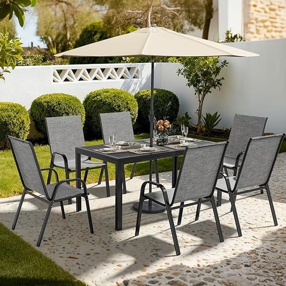 pamapic grey 7 piece set