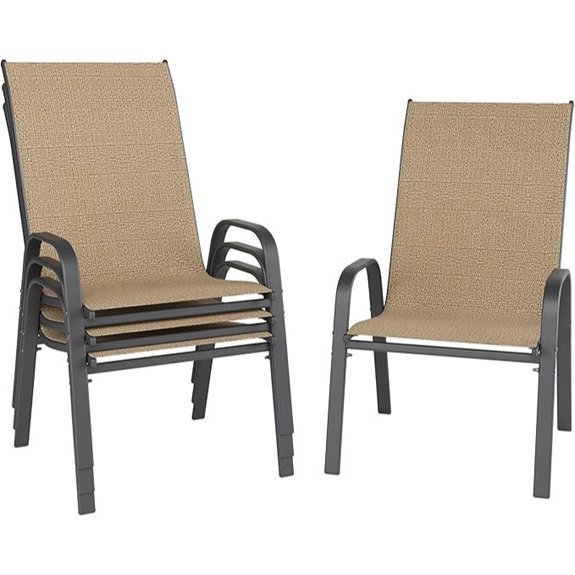 patio chairs set four weather