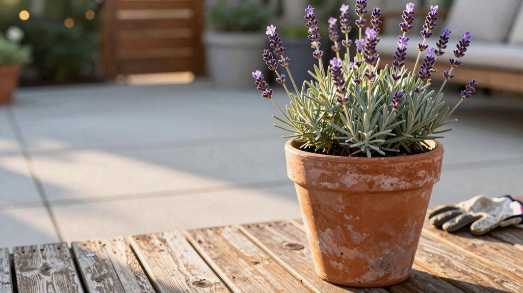 patio plants thriving in containers