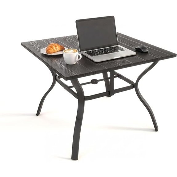 patio table with umbrella hole