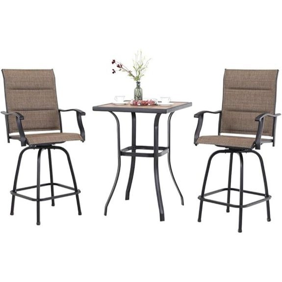 phi villa swivel bar stools set