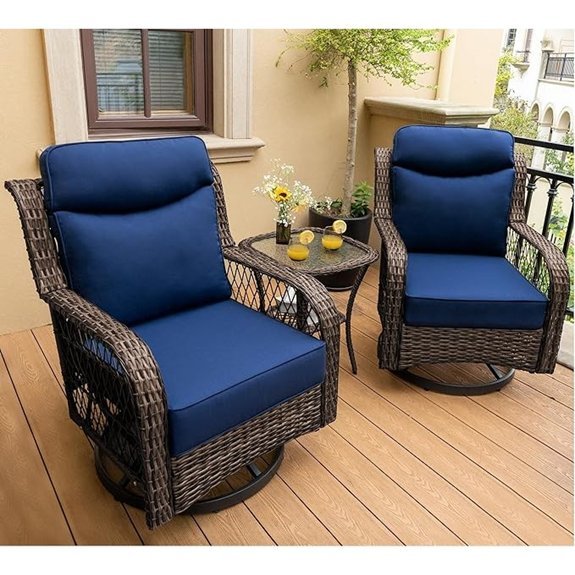 pizzello 3 piece patio set