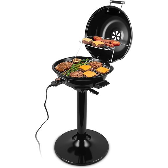 portable 1600w electric grill