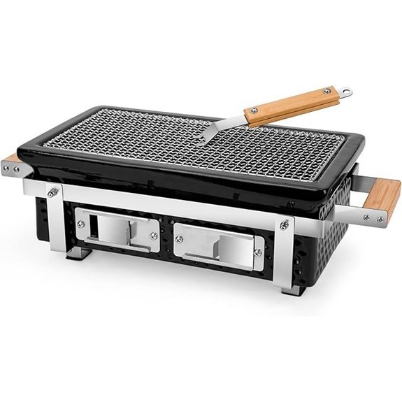 portable hibachi charcoal grill gs306 four words