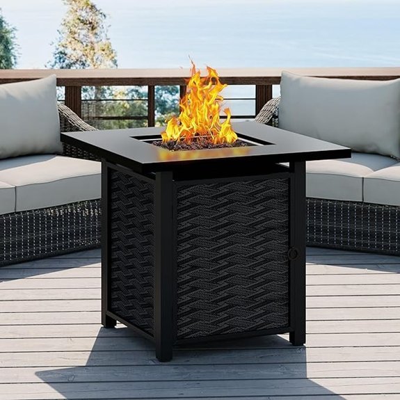propane fire pit table