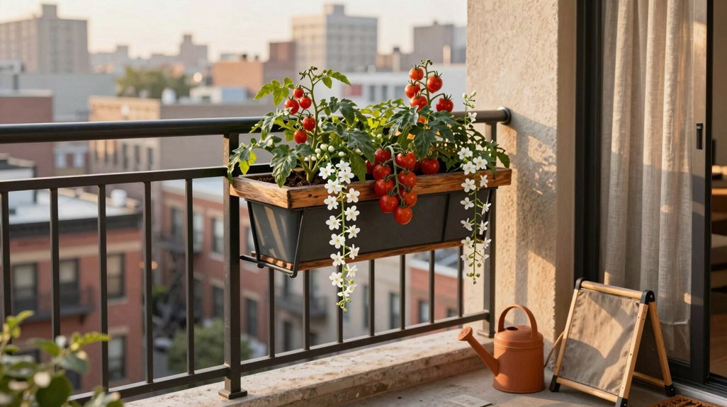 railing planters for small spaces