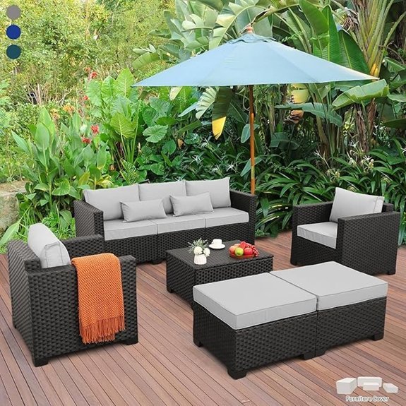 rattaner 6 piece outdoor set