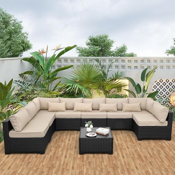 rattaner 9 piece khaki set