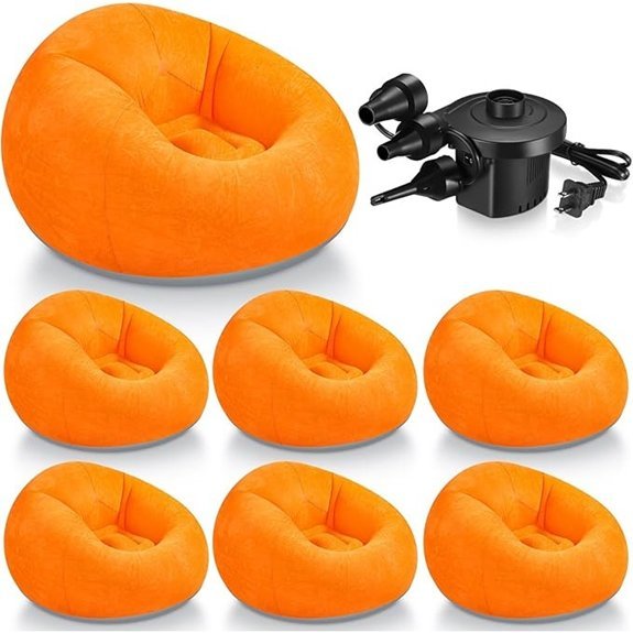realspring inflatable bean bags