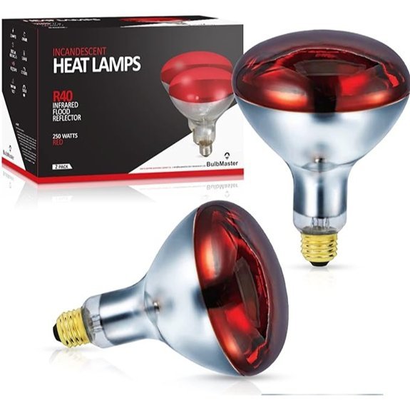 red heat lamp bulbs 250w 2 pack