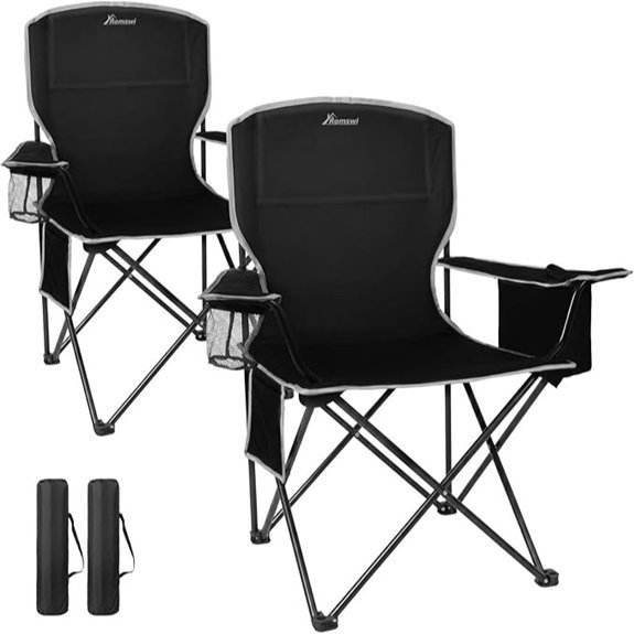 romswi folding chair duo with cooler
