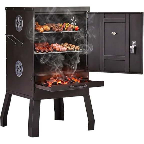 rovsun 2 in 1 grill smoker