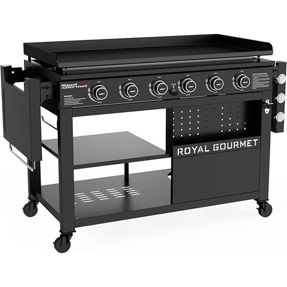 royal gourmet gas griddle 6 burner