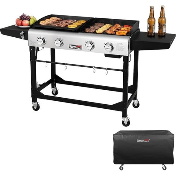 royal gourmet grill and griddle combo