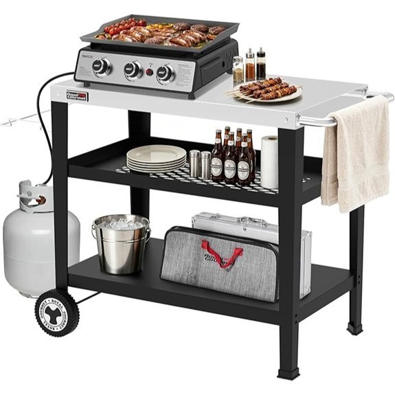 royal gourmet outdoor bbq table