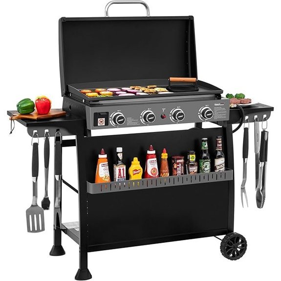 royal gourmet pd4001 griddle burner details