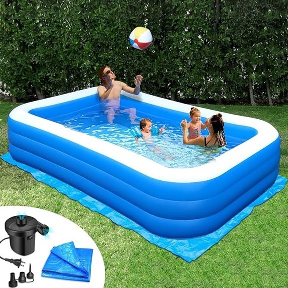 rukala 10x6 inflatable pool bundle