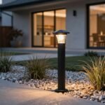 seven solar driveway lights
