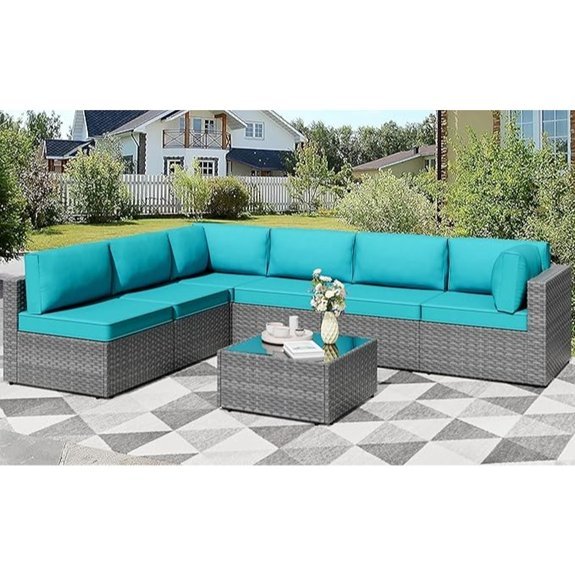 shintenchi 7 piece patio set
