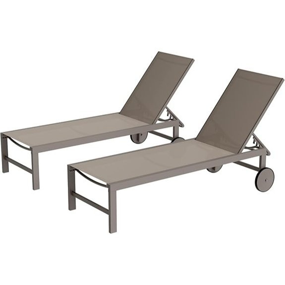 shintenchi aluminum outdoor chaise lounges