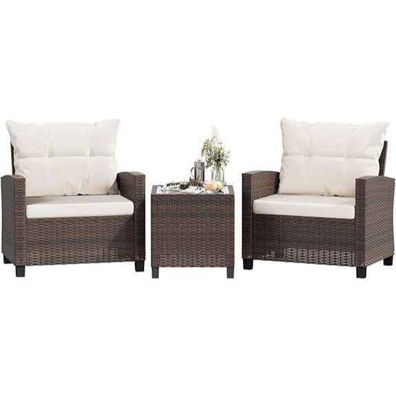 shintenchi beige pe rattan set