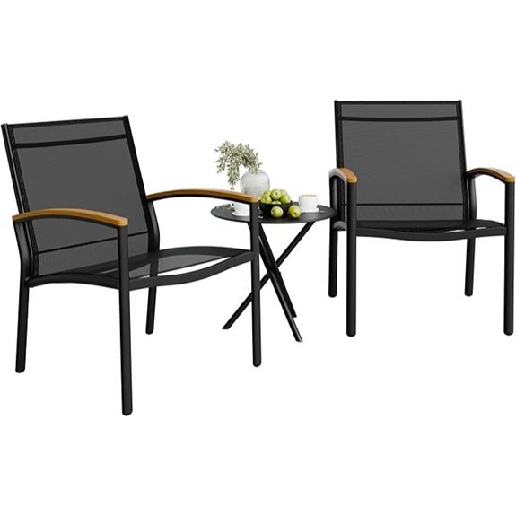shintenchi black patio set