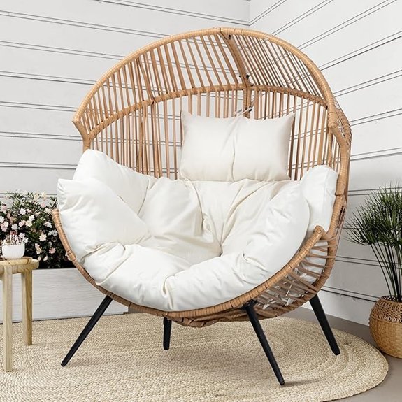 shintenchi wicker egg chair