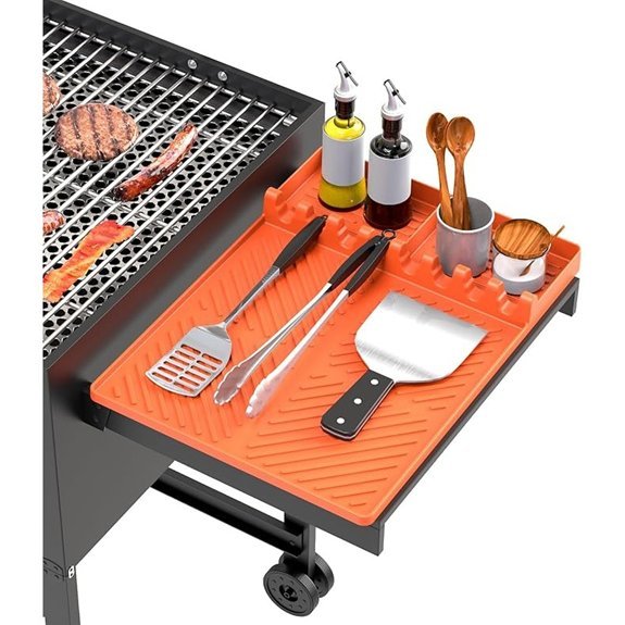 silicone grill mat for blackstone orange